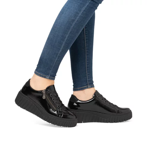 Dámske poltopánky Rieker N2501-00 čierna