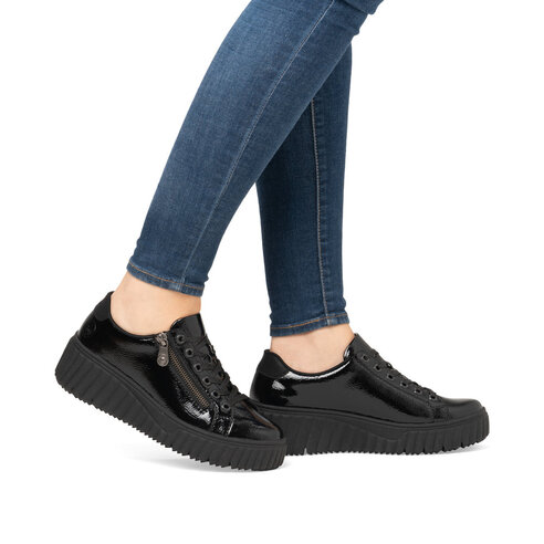 Dámske poltopánky Rieker N2501-00 čierna