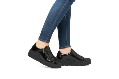Dámske poltopánky Rieker N2501-00 čierna