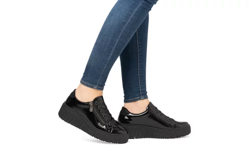 Dámske poltopánky Rieker N2501-00 čierna