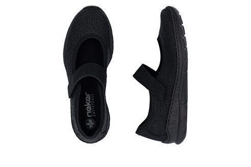 Dámske poltopánky Rieker N4299-00 čierna