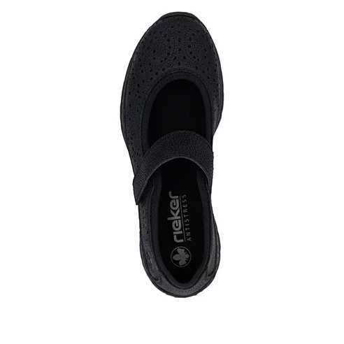 Dámske poltopánky Rieker N4299-00 čierna