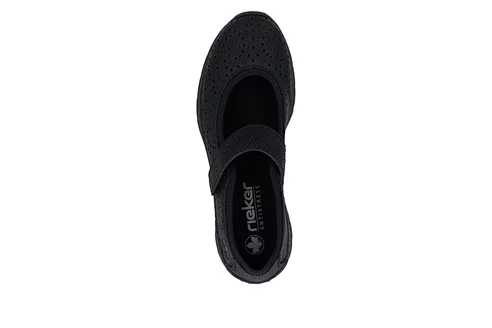 Dámske poltopánky Rieker N4299-00 čierna
