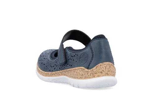 Dámske poltopánky Rieker N4299-14 modré