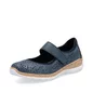 Dámske poltopánky Rieker N4299-14 modré