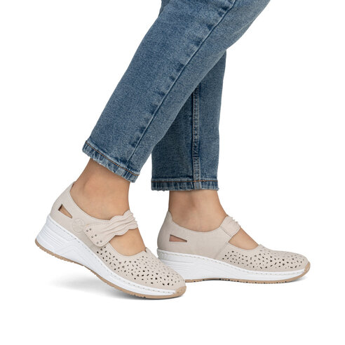 Dámske poltopánky Rieker N4382-60 béžová