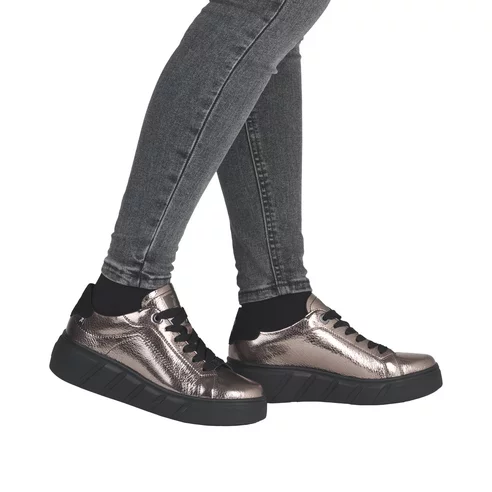 Dámske poltopánky Rieker - Revolution W2601-91 bronzová