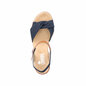 Dámske sandále na platforme Rieker 62490-14 modré