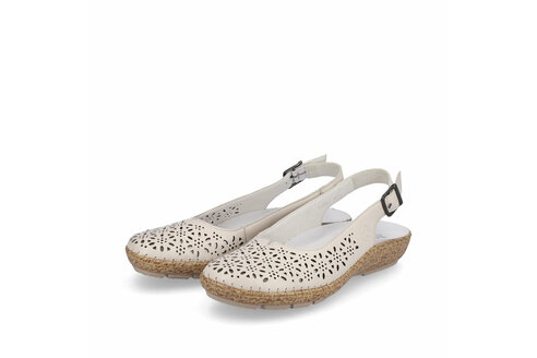 Dámske sandále Rieker 44861-60 biele