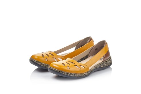 Dámske sandále Rieker 46357-68 - žltá