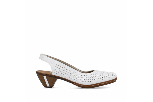 Dámske sandále Rieker 46752-80 biele