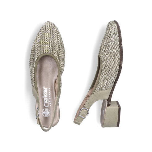 Dámske sandále Rieker 47060-52 zelené