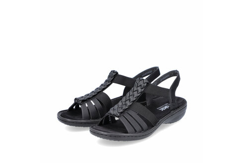 Dámske sandále Rieker 60809-00 čierna