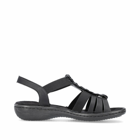 Dámske sandále Rieker 60809-00 čierna