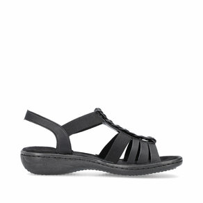 Dámske sandále Rieker 60809-00 čierna