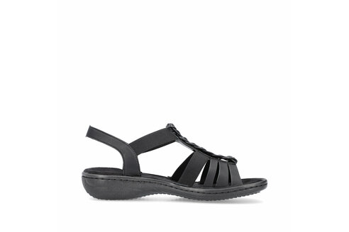 Dámske sandále Rieker 60809-00 čierna