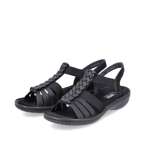 Dámske sandále Rieker 60809-00 čierna
