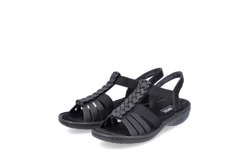 Dámske sandále Rieker 60809-00 čierna