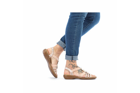 Dámske sandále Rieker 60855-31 ružové