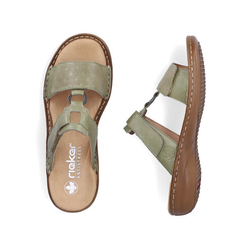 Dámske sandále Rieker 60885-54 zelená