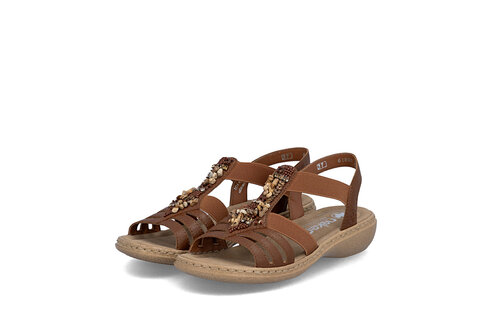 Dámske sandále Rieker 61850-24 hnedá