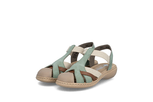 Dámske sandále Rieker 61852-52 zelená