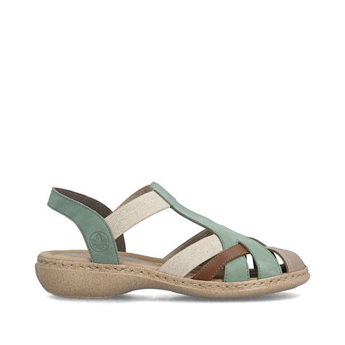 Dámske sandále Rieker 61852-52 zelená