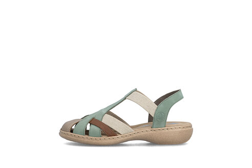 Dámske sandále Rieker 61852-52 zelená