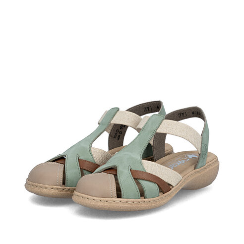 Dámske sandále Rieker 61852-52 zelená