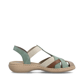 Dámske sandále Rieker 61852-52 zelená