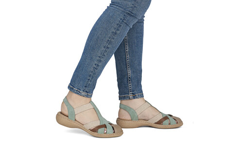 Dámske sandále Rieker 61852-52 zelená