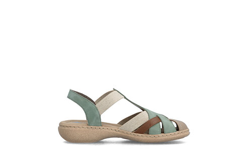 Dámske sandále Rieker 61852-52 zelená