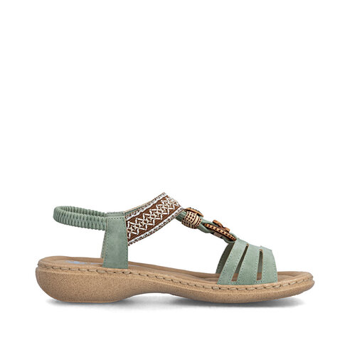 Dámske sandále Rieker 61855-52 zelená