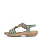 Dámske sandále Rieker 61855-52 zelená