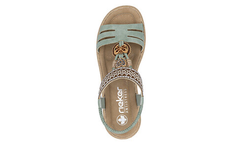 Dámske sandále Rieker 61855-52 zelená