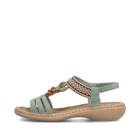 Dámske sandále Rieker 61855-52 zelená