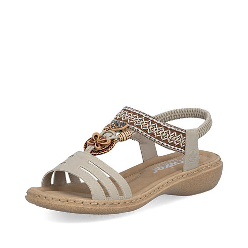 Dámske sandále Rieker 61855-62 béžová