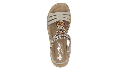 Dámske sandále Rieker 61855-62 béžová