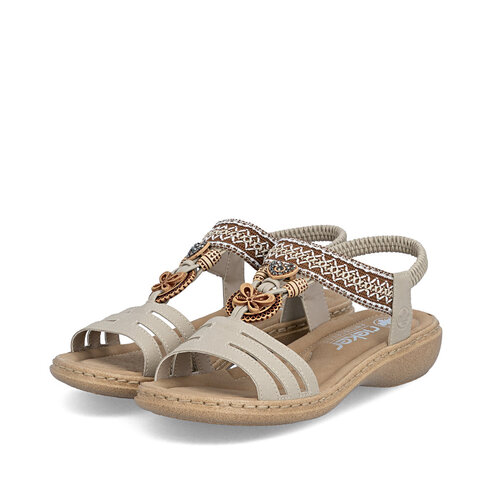 Dámske sandále Rieker 61855-62 béžová