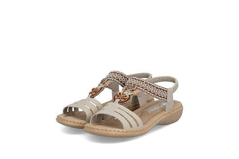 Dámske sandále Rieker 61855-62 béžová