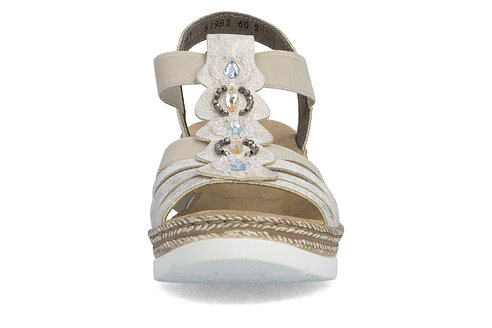 Dámske sandále Rieker 619B2-60 béžová