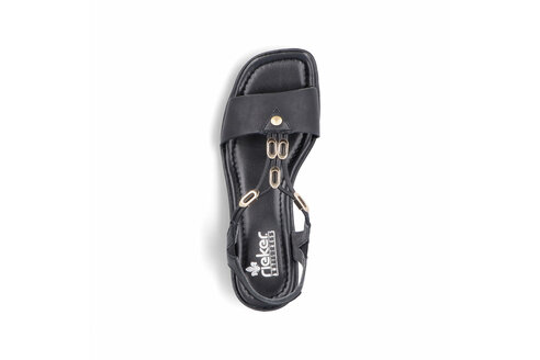 Dámske sandále Rieker 62653-00 čierne