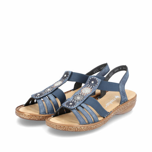 Dámske sandále Rieker 628G9-16 modré