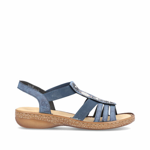 Dámske sandále Rieker 628G9-16 modré