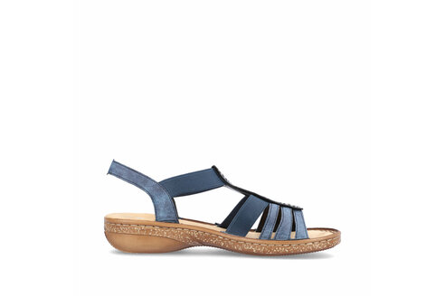 Dámske sandále Rieker 628G9-16 modré