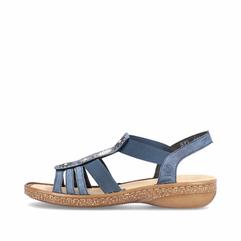Dámske sandále Rieker 628G9-16 modré