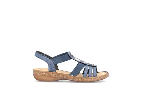 Dámske sandále Rieker 628G9-16 modré