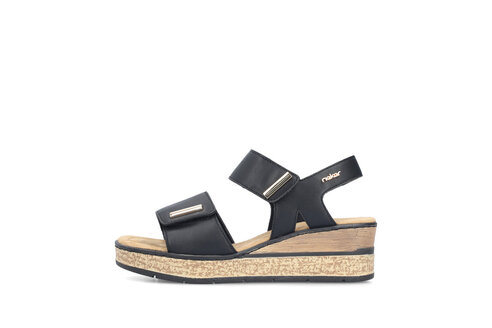 Dámske sandále Rieker 63781-00 čierna