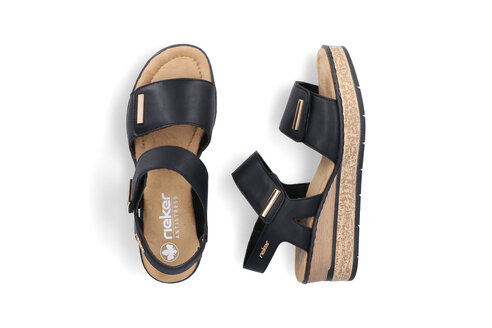 Dámske sandále Rieker 63781-00 čierna