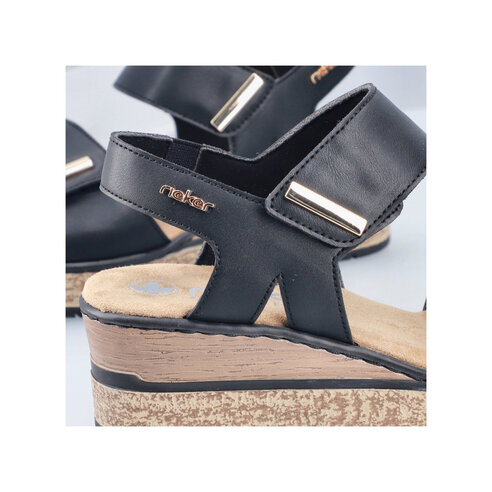 Dámske sandále Rieker 63781-00 čierna